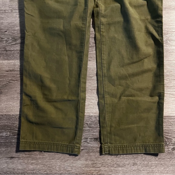 Urban Outfitters BDG Dayton Herringbone Twill Pants Olive Green Size 32 Classic - Picture 3 of 13